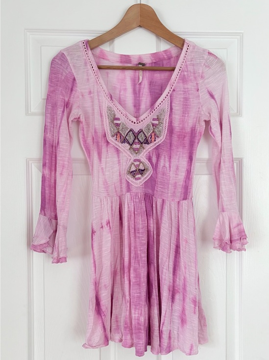 Free People Tops - Free People Beaded Tunic Dress Size XS